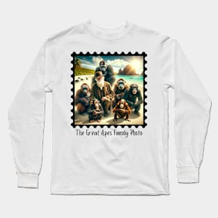 The Great Apes Family Photo III Long Sleeve T-Shirt